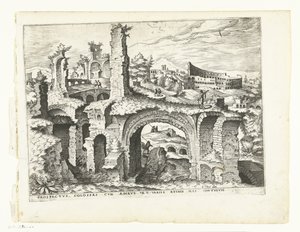 Vue sur le Colisée - Johannes of Lucas van Doetechum (attributed to)