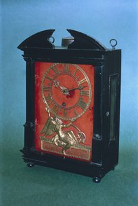 Horloge à pendule à poids précoce, possiblement conçue par Christian Huygens vers 1675