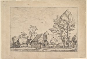 Grande ferme avec puits de Praediorum villarum et rusticarum casularum icones e..., ca. 1559-61