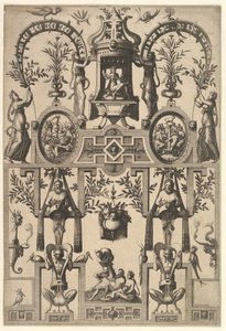 Grotesque moderne avec ornement en cuir