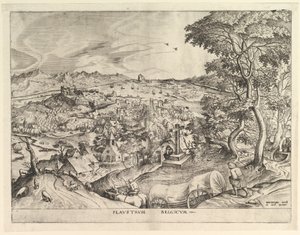 Le Wagon belge Plaustrum Belgicum des Grandes Paysages, vers 1555-56