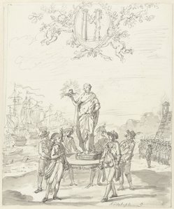 Armement général, décoration sur la place Kadijksplein, 1795 - Johannes van Dregt (rejected attribution)