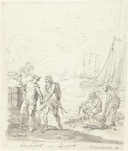 Commerce et navigation, décoration sur le Nieuwmarkt, 1795 - Johannes van Dregt (rejected attribution)