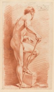 Nu masculin debout, vu de côté (1er prix 1773) - Johannes van Dregt