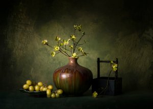 Nature morte verte élégante - John-Mei Zhong