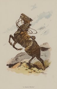 Une blessure mortelle (lithographie en couleur)