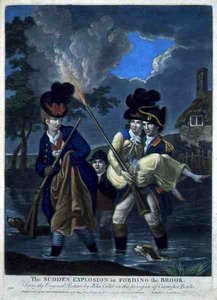 Une explosion soudaine en traversant le ruisseau, pub. par Carington Bowles (fl.1744-93)