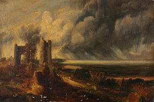 Château de Hadleigh, embouchure de la Tamise – Matin après une nuit orageuse - John (after) Constable