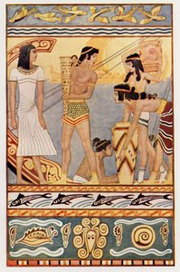 Commerçants de la mer de Crète (lithographie en couleur)
