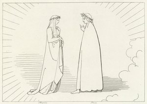 Béatrice et Dante, Paradis, Chant 7 - John (after) Flaxman