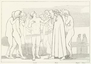 La Chanson de Casella, Purgatoire, Chant 2 - John (after) Flaxman