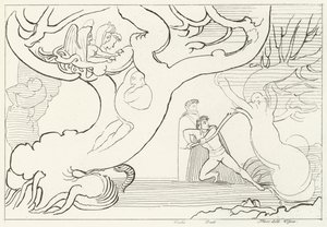 Forêt des Harpies, Enfer, Chant 13 (gravure) - John (after) Flaxman