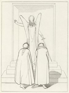 Porte du Purgatoire, Purgatoire, Chant 9 (gravure) - John (after) Flaxman