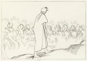 Les charnels, Purgatoire, Chant 25 (gravure) - John (after) Flaxman