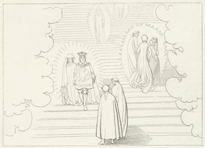 Les Marches Célestes, Paradis, Chant 21 (gravure) - John (after) Flaxman