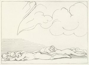 Le Tremblement de Terre, Purgatoire, Chant 20 - John (after) Flaxman