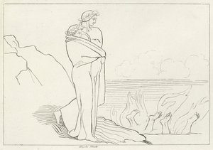 Le Gouffre de Simonie, Enfer, Chant 19 - John (after) Flaxman