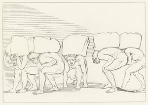 Les orgueilleux, Purgatoire, Chant 11 (gravure) - John (after) Flaxman