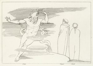 La Région de Pluton, Enfer, Chant 7 (gravure) - John (after) Flaxman