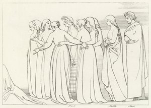 La Rivière Eunoe, Purgatoire, Chant 33 - John (after) Flaxman