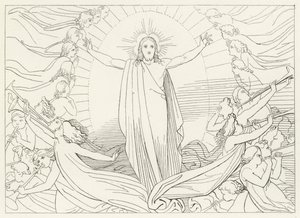 Le Triomphe du Christ, Paradis, Chant 23 (gravure) - John (after) Flaxman