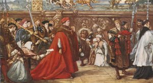 Le cardinal Wolsey en route pour Westminster Hall