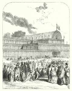 Le Crystal Palace à Hyde Park, Londres, lieu de l