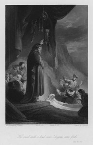 La Résurrection de Lazare, Jean XI, 43 (gravure) - John (after) Gilbert