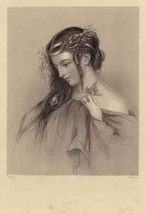 Shakespeare : Hamlet, Ophélie, Acte IV, Scène V (gravure) - John (after) Hayter