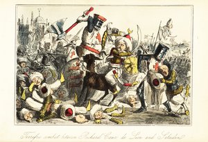 Le roi Richard Ier combattant Saladin à la bataille d