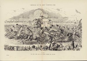 Mémoriaux de la Grande Exposition de 1851, La Grande Course de Derby de 1851 (gravure) - John (after) Leech