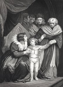 Elizabeth Woodville abandonnant son fils - John (after) Opie