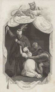 Scène de Tamerlan par Nicholas Rowe (gravure) - John (after) Opie