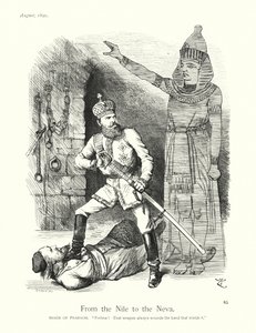 Caricature de Sir John Tenniel : Du Nil à la Neva (gravure) - John (after) Tenniel
