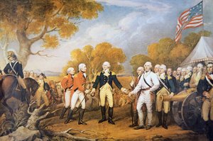 Reddition du général Burgoyne à Saratoga, New York - John (after) Trumbull