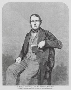 Sir Charles Trevelyan, administrateur colonial britannique (gravure) - John (after) Watkins