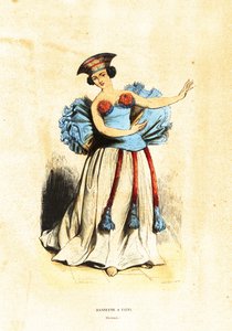 Femme dansante à Tahiti - John (after) Webber