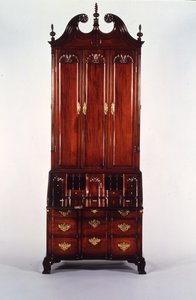 Bureau et bibliothèque Chippendale de Nicholas Brown, vers 1760-70