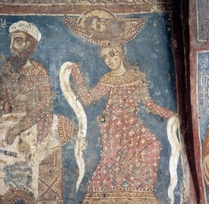 Fresque dans une église à Deliana, Crète, Grèce - Walter Charles Mills