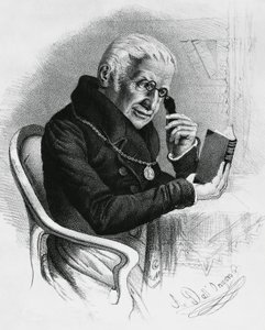 Portrait de Lorenzo Rondolini (1752-1844), médecin et écrivain italien, dessin par Antonio Dall