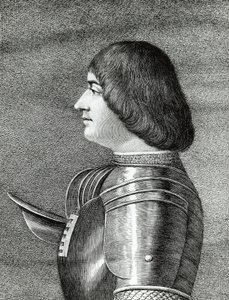 Portrait de Ludovico Sforza, dit Il Moro (1452-1508), duc de Milan, gravure - Walter Charles Mills