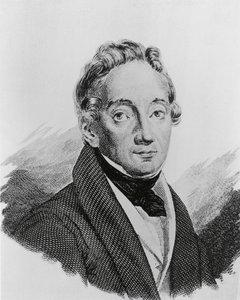 Portrait de Pietro Colletta (1775-1831), général et historien italien, gravure - Walter Charles Mills