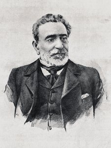 Portrait de Praxedes Mateo Sagasta (1825-1903), Premier ministre espagnol