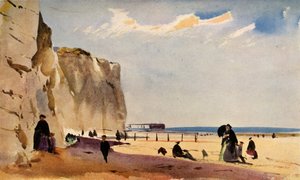 Scène côtière, Normandie, vers 1860, 1934