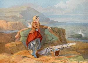 Regardant vers la mer pour les bateaux, Normandie - John Absolon