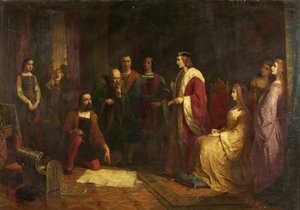 Cabot et son fils, Sébastien, à la cour d