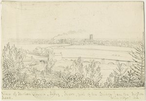 Burton-upon-Trent : dessin à la plume et à l