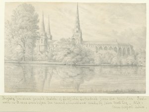 Cathédrale de Lichfield - Vue sud-ouest - John Allport