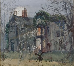 La vieille salle, fées au clair de lune - John Anster Fitzgerald