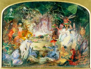 Le croquis original pour Le banquet des fées